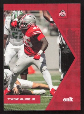 2025 ONIT Athlete Ohio State Buckeyes Tywone Malone Jr. #B-89 Card