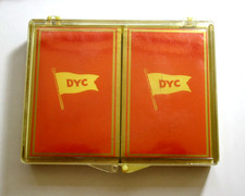 Vintage Detroit Yacht Club DYC Double Deck Playing Cards in Plastic Case Sealed