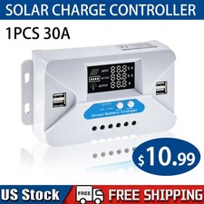 30A Solar Charge Controller Tools 12V 24V PV ...