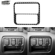 Real Carbon Fiber Dashboard Headlight Switch Cover Trim For Honda Prelude 97-01