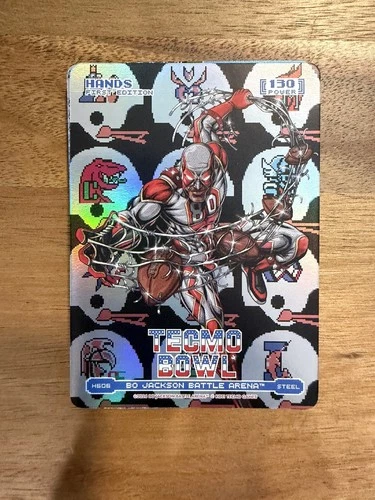 Hands- Helmets Foil Steel #H606- 2026 Bo Jackson Battle Arena Tecmo Bowl Edition
