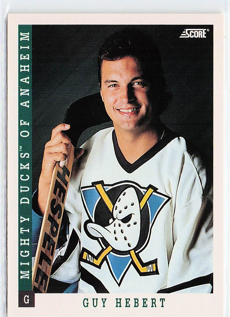 1993-94 Score #489 Guy Hebert Anaheim Mighty Ducks
