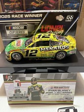 RYAN BLANEY 12 MENARDS LIBMAN 2025 NEW HAMPSHIRE RACE WIN 1/24 NASCAR DIECAST