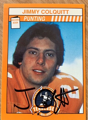 Jimmy Colquitt - Signed / Autographed - Tennessee Vols Football