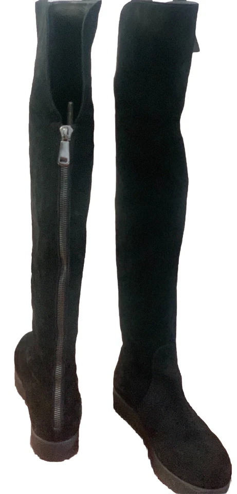 Botas de plataforma altas Barneys New York de gamuza brezo 40 Foto 2 de 4