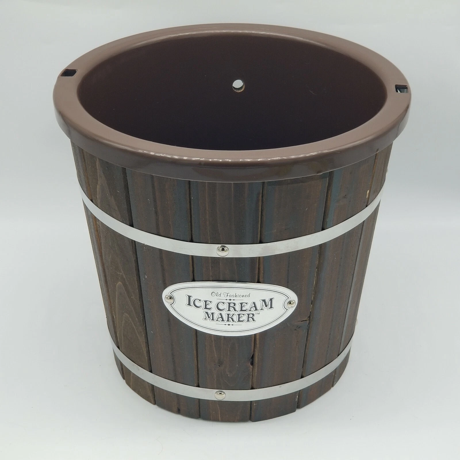 Wood/Plastic Tub Nostalgia 4-Quart Electric Ice Cream Maker ICMP4WD Part Only!