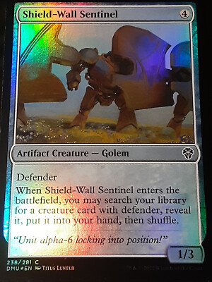 Shield Wall Sentinel FOIL , Dominaria United ,Near Mint ,MTG,FREE