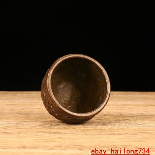 2.7 "Diameter China Ming Dynasty Bronze Carved Dragon Pattern Water Tank. - 第 5/6 張圖片