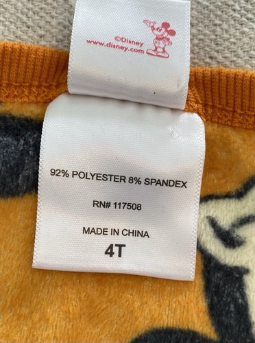 Disney Junior Size 4T Mickey Mouse Rusty Orange Plush Velour Sweatshirt Longslv - Picture 4 of 5