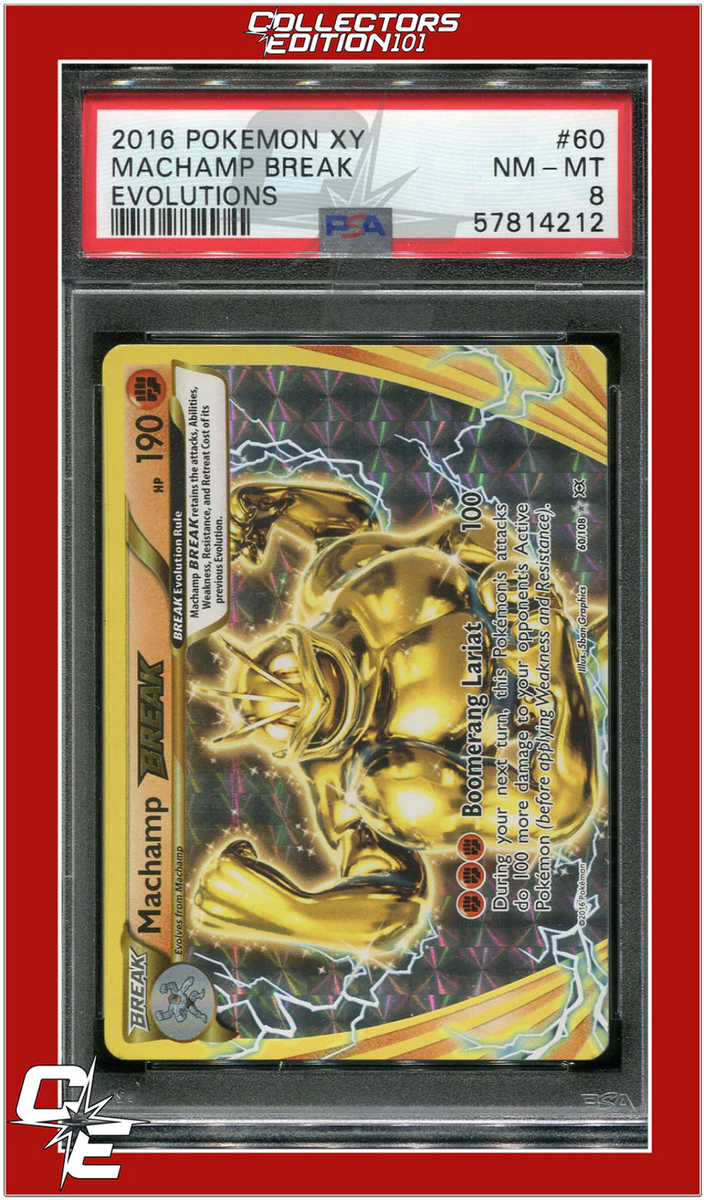pokemon card machamp break - 60/108 Ultra Rare Holo Fighting / 190 / BREAK Evolution Card Text Pokmon TCG Machamp BREAK XY