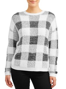 womens plaid pullover