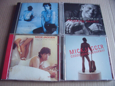 3 x Mick Jagger + 1 x Keith Richards - She's The Boss, Crosseyed Heart...