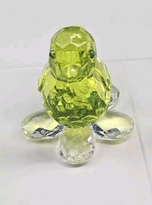 鳥　クリスタルガラス　グリーン Amazon.com: Crystal Handmade Green Art Glass Birds