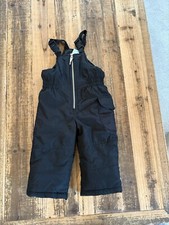 Carter's Size 18 Month Snow Bibs Coveralls Blue Adjustable Zipper Front