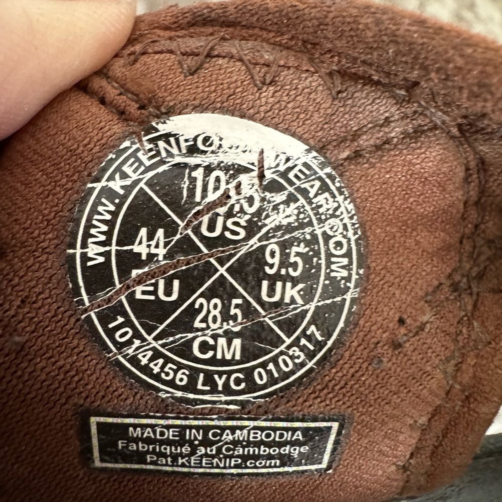 Scarpe sandali da trekking KEEN da uomo marroni impermeabili taglia 10 5