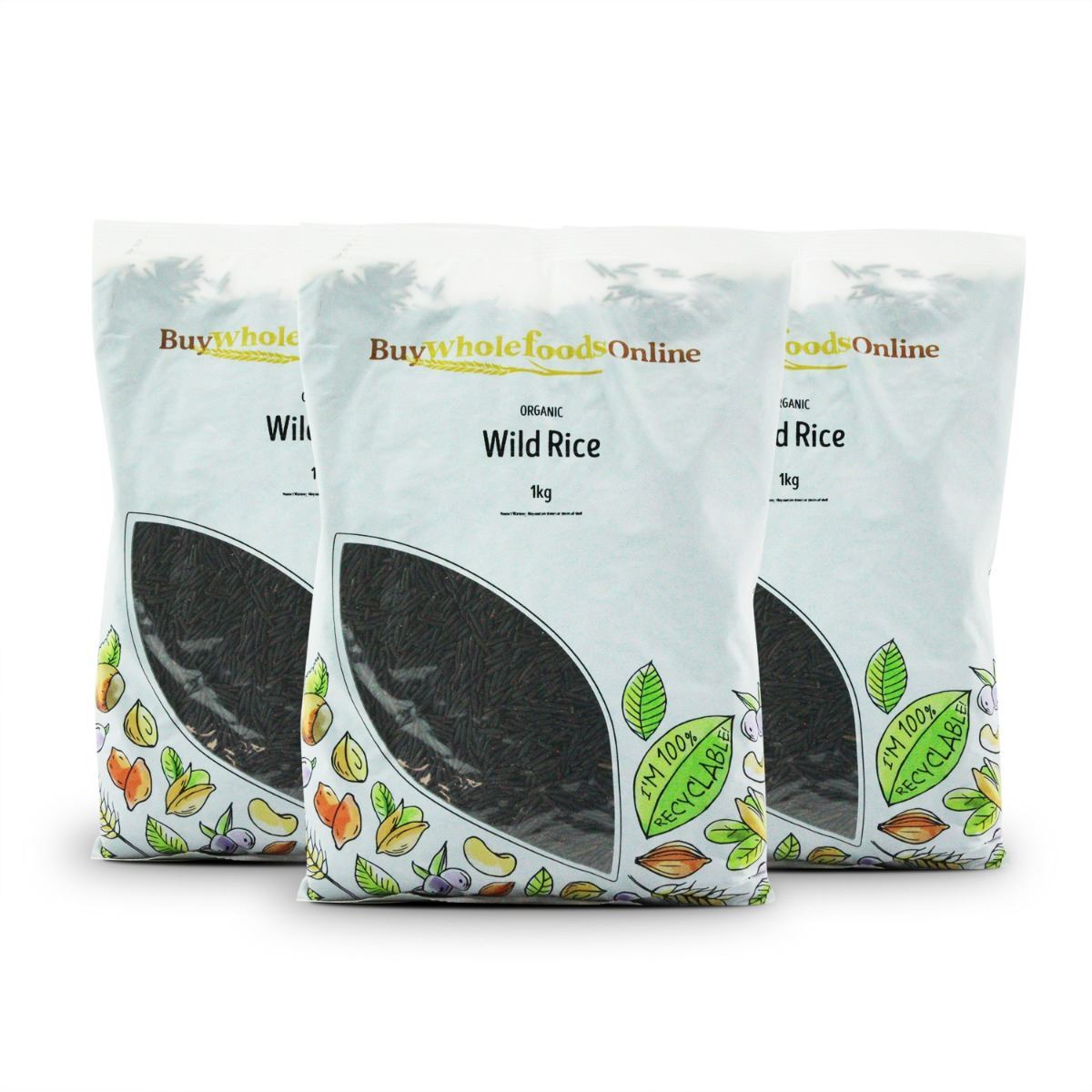 Organic Wild Rice 3kg | BWFO | Free UK Mainland P&P