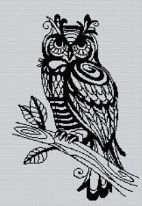 Owl Cross Stitch Chart