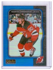 Marcus Johansson 2017-18 O-Pee-Chee Platinum Retro Blue Rainbow Card #R-32 /149