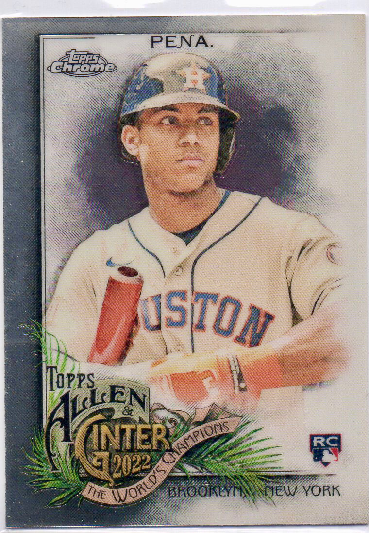 2022 Topps Allen and Ginter Chrome #137 Jeremy Pena RC Rookie Card