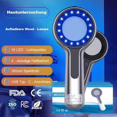 Woods Lamp For Skin Analyzer Machine with Magnifier Facial Magnifying Beauty Kit