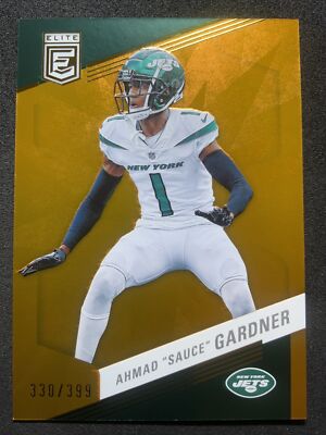 AHMAD SAUCE GARDNER 2023 Panini Donruss Elite ORANGE  330/399  New York Jets #89