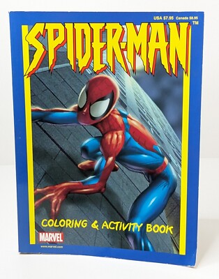 Spider-Man Coloring & Activity Book 2002 Marvel UNUSED | eBay