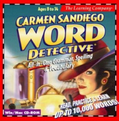 Carmen Sandiego Word Detective WIN MAC PC CD-ROM Vintage Game - DISC ONLY