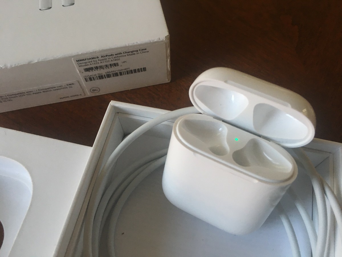 Genuine Apple Airpods OEM Charging Case Charger Box, Case & Cable