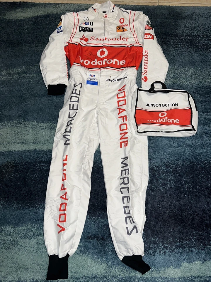 Jenson Button Signed Full Size McLaren 2010 Season Race Suit Legend PSA/DNA - Image 4 of 4