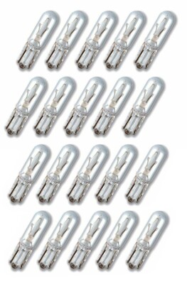 20 x W1,2W 12V Sockel T5 W2x4.6d Glassockellampe Tachobeleuchtung