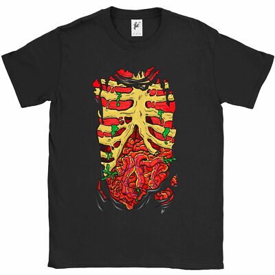 Inside Of Human Body Rib Cage Guts Gore Intestines Herren T-Shirt