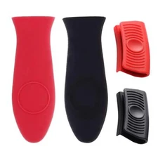 4 Pieces Silicone Hot Handle Holder Potholder for Cast Iron Skillets Silicone...