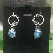 1.5  Silver-tone Earring Set Bohemian Retro Dangle Drop Hook New Free Ship 9917