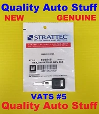 NEW OEM UNCUT GM Single Sided VATS Chip Key B-62 #5 595515 26019395 1.130k Ohms