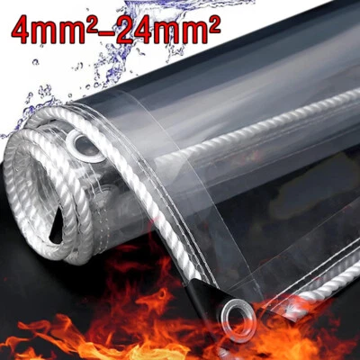 Transparente Plane Wasserdichte Durchsichtige Abdeckplane mit Ösen Garten,LKW