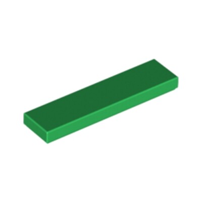 Lego Bricks 20x Dark Green 1x4 Tile Flat Thin Studless Plate