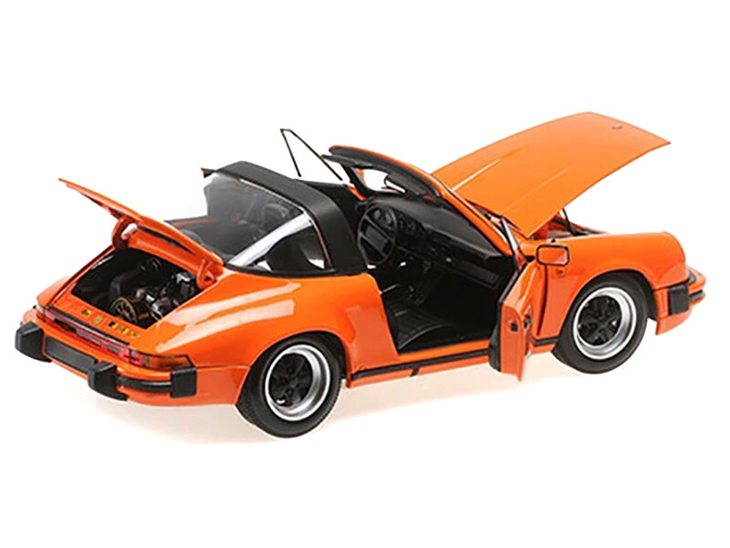 1983 Porsche 911 Carrera Targa 3.2 Orange 1/18 Diecast Model Car