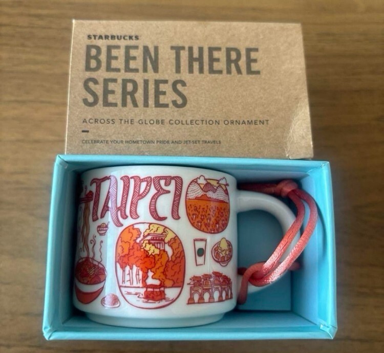 Taipei Taiwan Starbucks mini Mug Cup DEMI 2oz ORNAMENT Been There