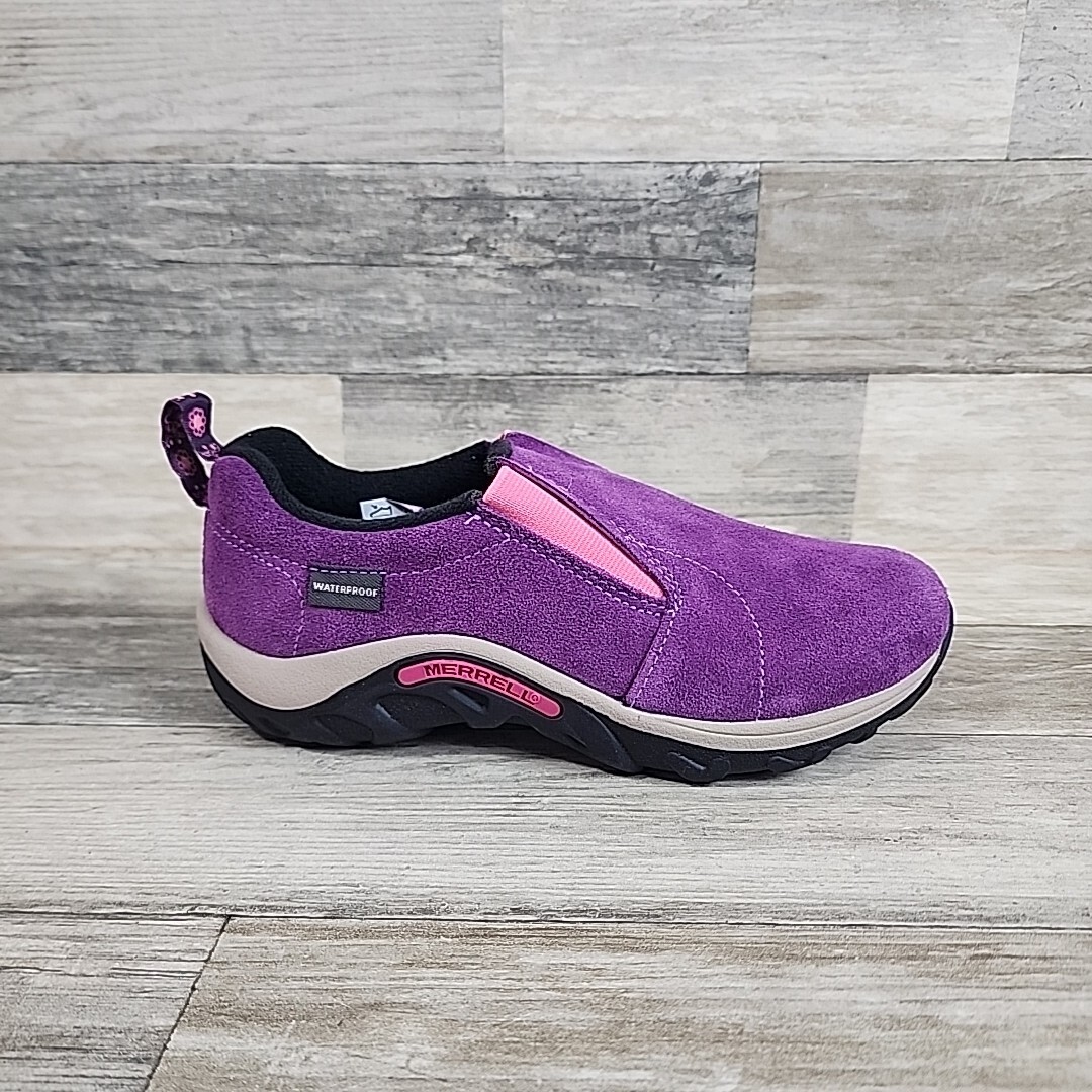 Mocassino viola MERRELL Jungle Moc per bambini taglia 11 5 NUOVO SENZA SCATOLA