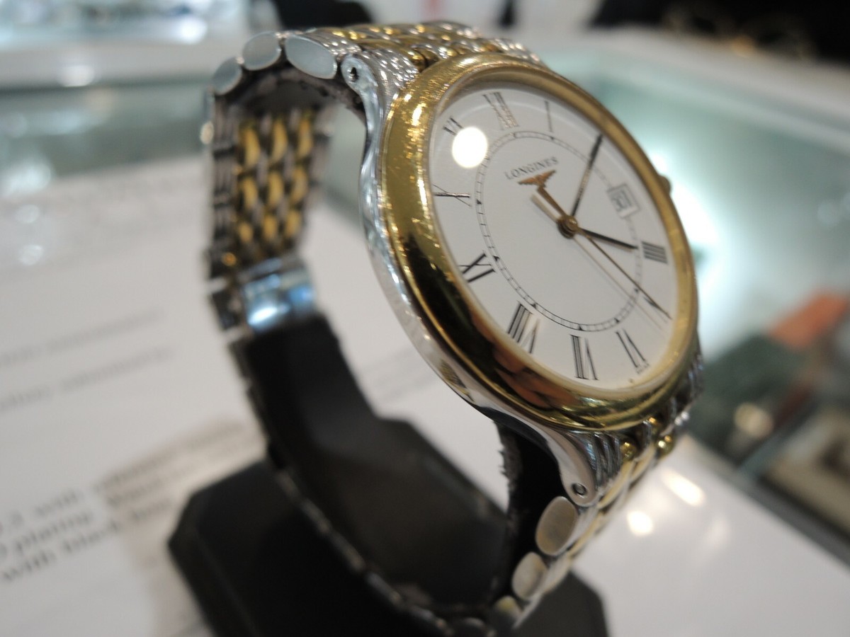 Longines Silver Gold White Dial - L5.649.3 | eBay