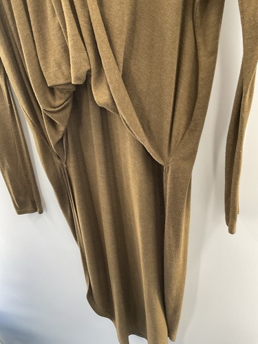 Zara collezione maxi abito casual US taglia small Marrone 087 - Foto 4 di 5