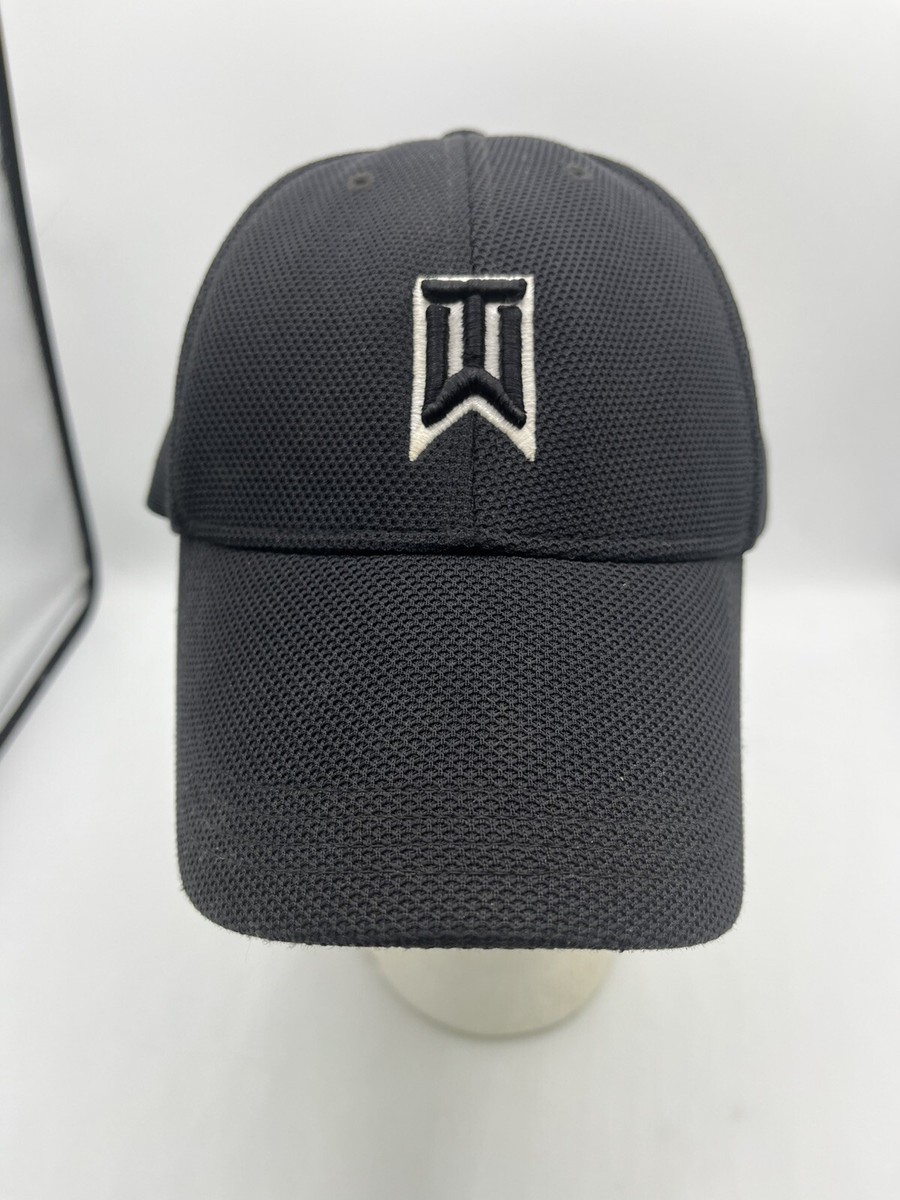 Nike Tiger Woods Collection SQ One TW Golf Flex Fit Hat Cap Black