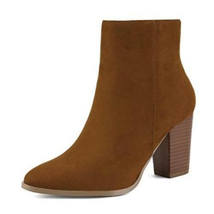 chunky block heel booties