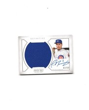 2019 Topps Definitive Collection Base Relic  /50 Javier Baez #ARC-JBA Auto