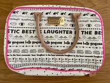 Benefit Cosmetics Weekender Small Makeup Zipper Hanging Cosmetic Organizer Case