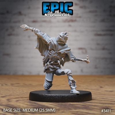 Undead Bandit B by Epic Miniatures Monster RPG D&D Pathfinder 3D Print