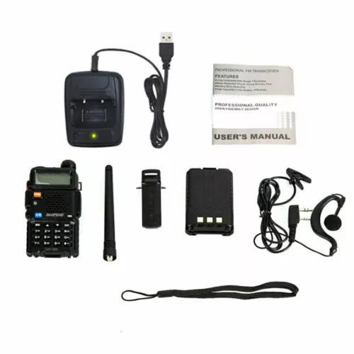 2PCS UV-5R Walkie Talkie LCD Long Range Two Way Radio UHF with Headsets - Picture 6 of 7