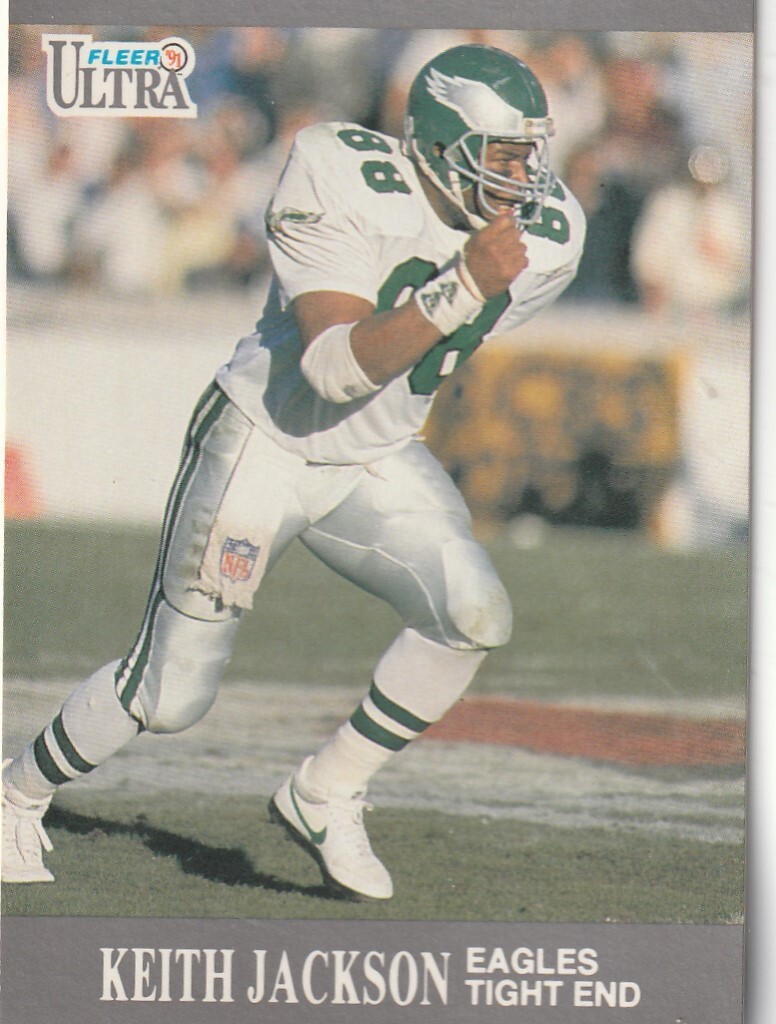 FREE SHIPPING-MINT-1991 Fleer Ultra Keith Jackson #233 EAGLES