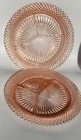 2 VTG ANCHOR HOCKING MISS AMERICA PINK DEPRESSION GLASS DIVIDED GRILL PLATE 10"