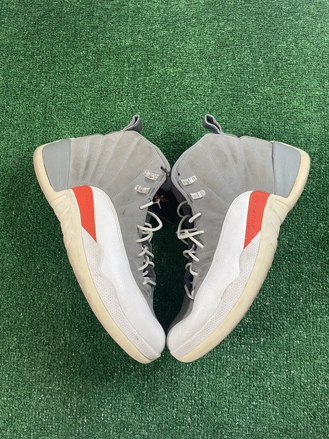jordan 12 orange and white